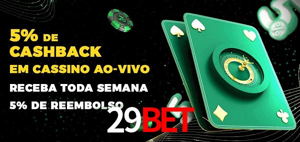 Promoções do cassino ao Vivo 29BET